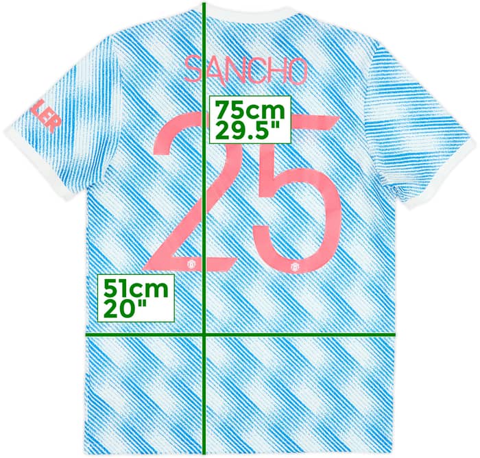 2021-22 Manchester United Away Shirt Sancho #25 - 10/10 - (M)