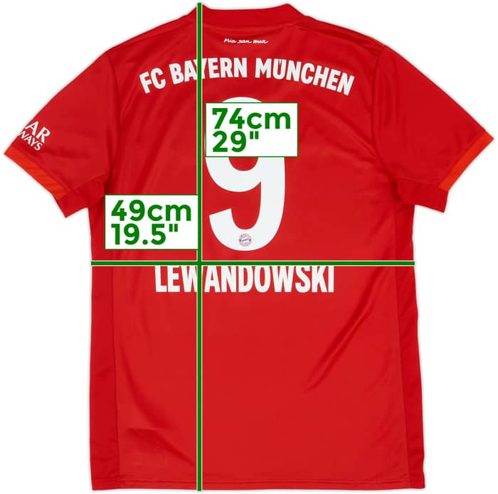 2019-20 Bayern Munich Home Shirt Lewandowski #9 - 10/10 - (M)