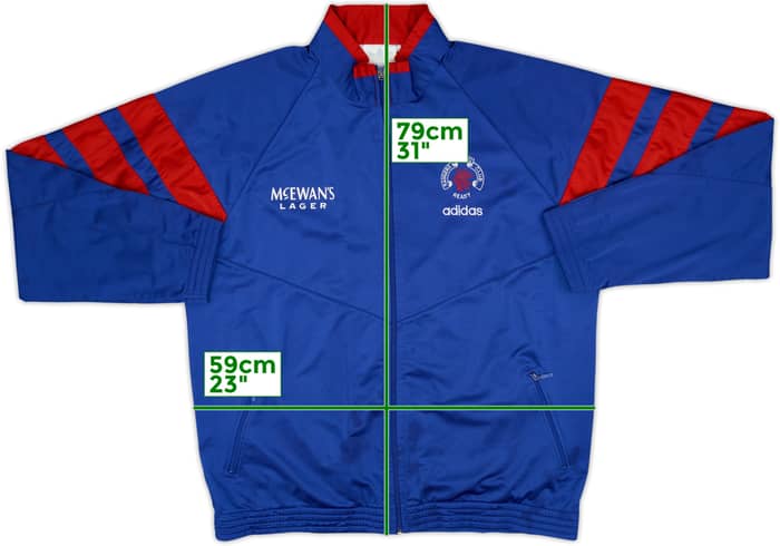 1992-94 Rangers adidas Track Jacket - 9/10 - (L/XL)