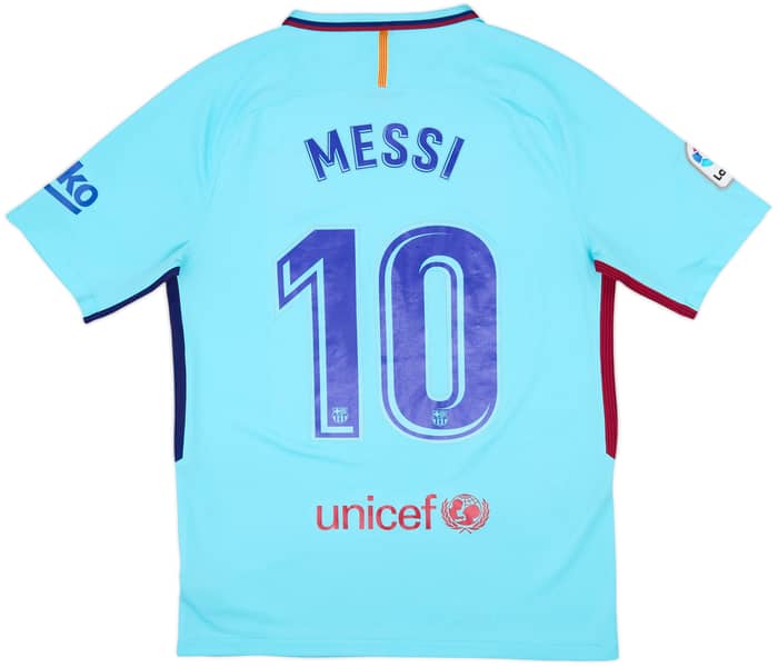 2017-18 Barcelona Away Shirt Messi #10 - 7/10 - (M)
