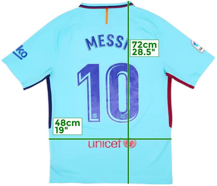 2017-18 Barcelona Away Shirt Messi #10 - 7/10 - (M)