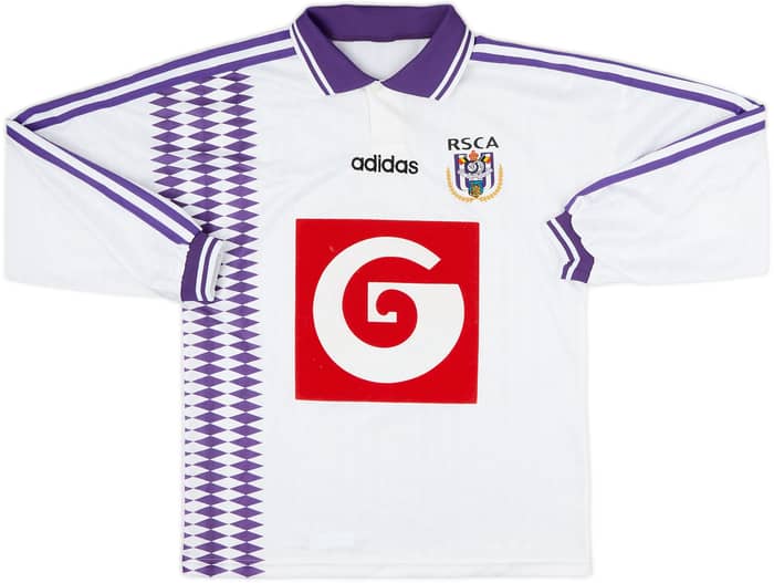 1995-96 Anderlecht Home L/S Shirt - 9/10 - (M)