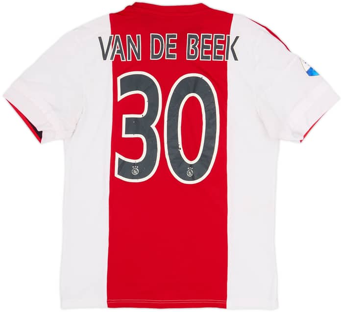 2015-16 Ajax Home Shirt Van De Beek #30 - 6/10 - (M)