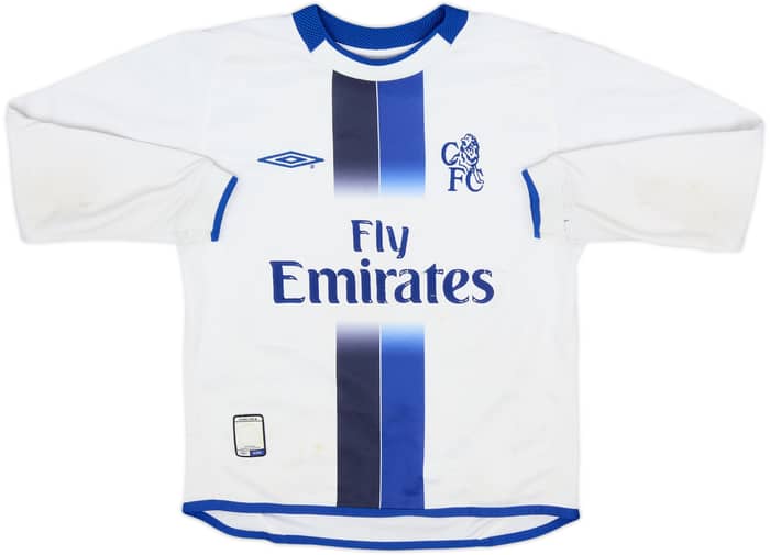 2003-05 Chelsea Away L/S Shirt - 5/10 - (S.Boys)