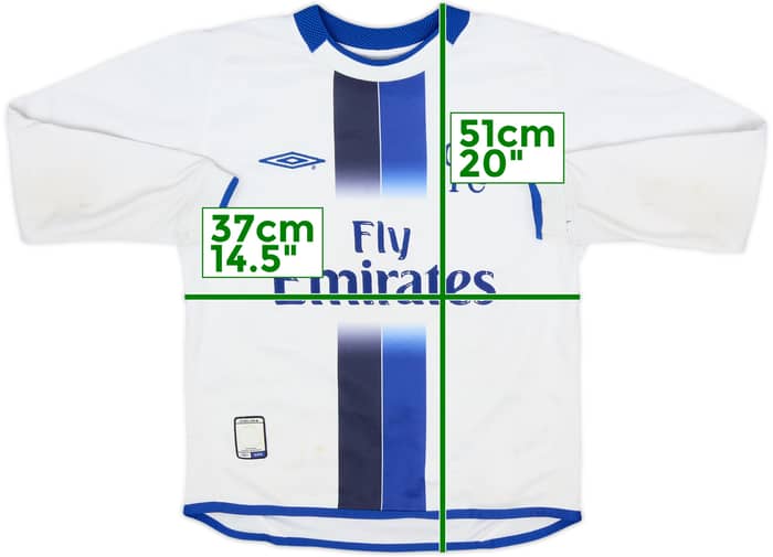 2003-05 Chelsea Away L/S Shirt - 5/10 - (S.Boys)