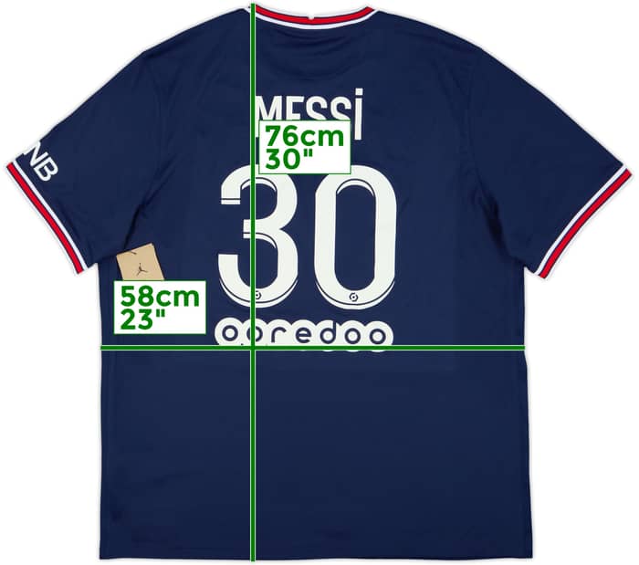 2021-22 Paris Saint-Germain Home Shirt Messi #30 (XL)