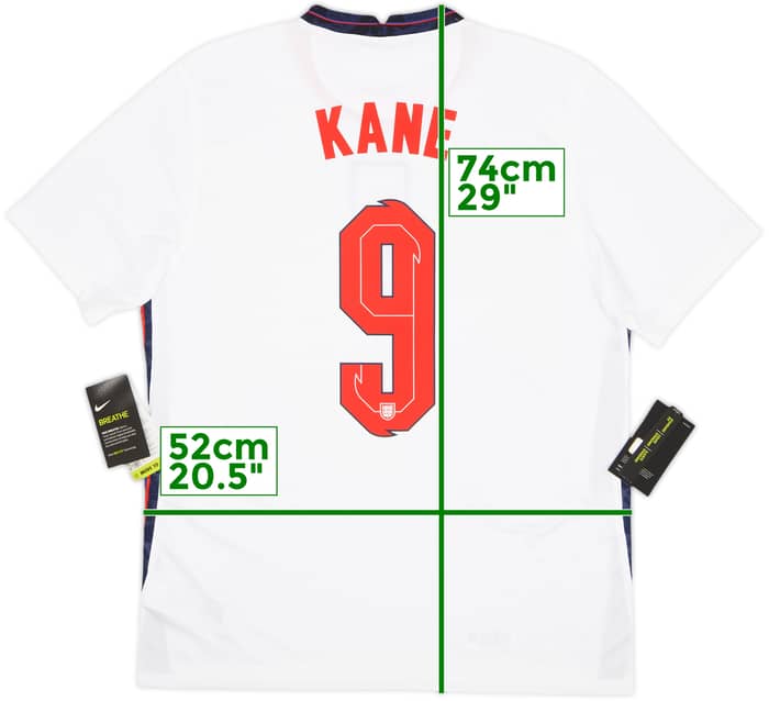 2020-22 England Home Shirt Kane #9 (L)