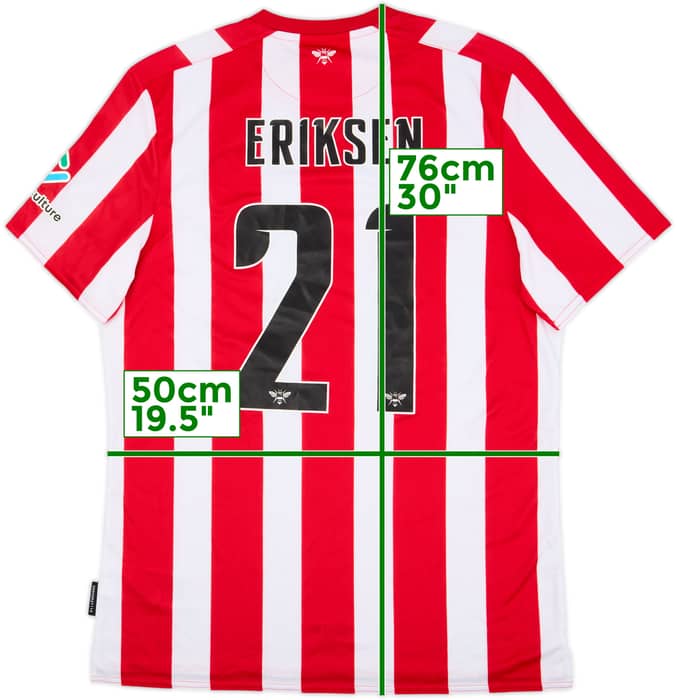 2021-23 Brentford Home Shirt Eriksen #21 (L)