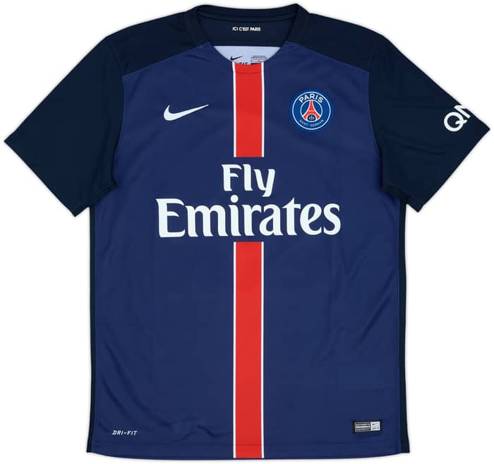 2015-16 Paris Saint-Germain Home Shirt Cavani #9 - 9/10 - (M)