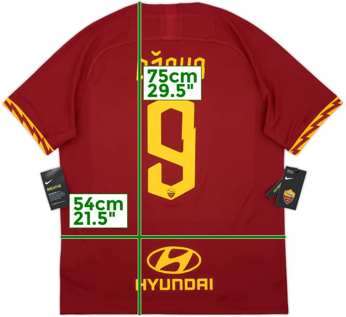 2019-20 Roma Home Shirt Dzeko #9 (L)