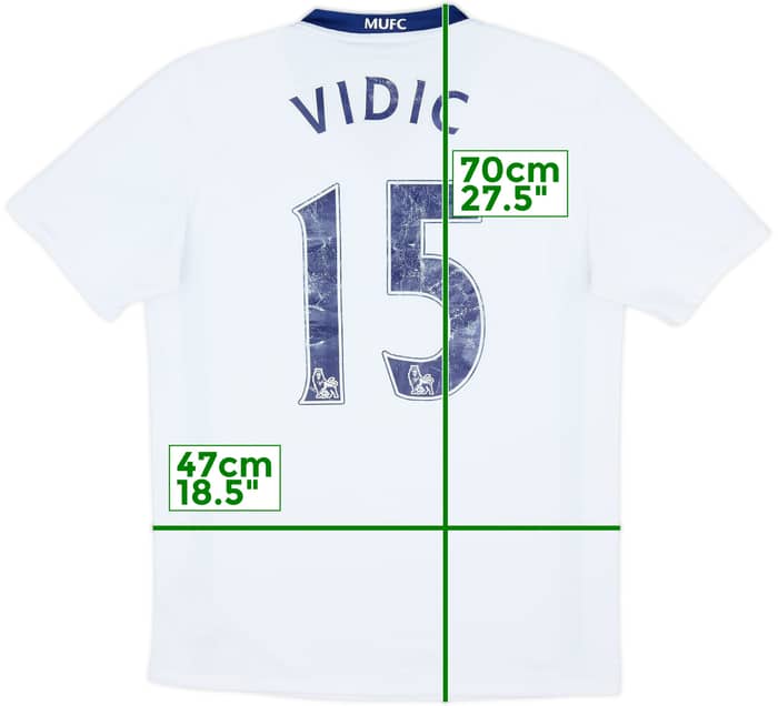 2008-10 Manchester United Away Shirt Vidic #15 - 4/10 - (S)