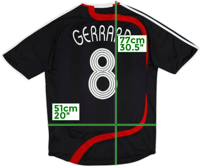 2007-08 Liverpool Third Shirt Gerrard #8 - 5/10 - (M)