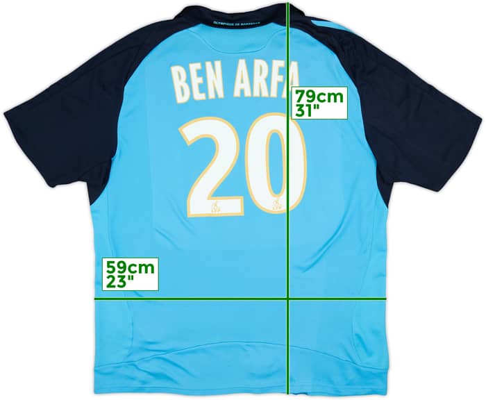 2008-09 Olympique Marseille Away Shirt Ben Arfa #20 - 8/10 - (XXL)