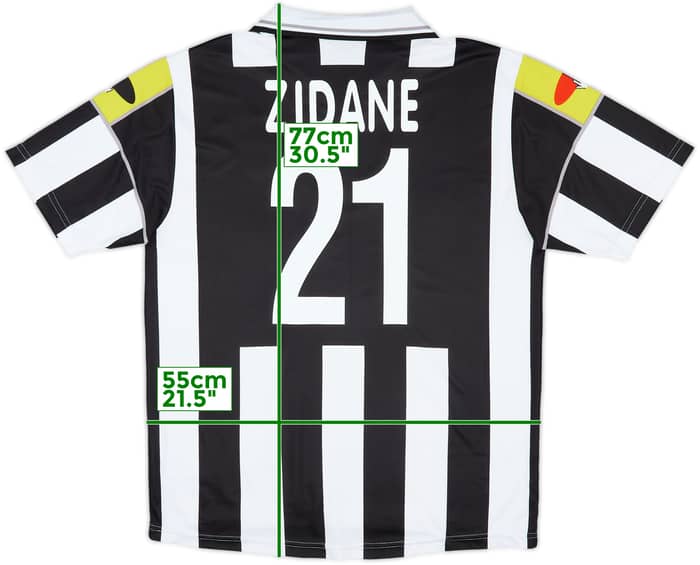 2000-01 Juventus Ciaoweb Home Shirt Zidane #21 - 8/10 - (L)