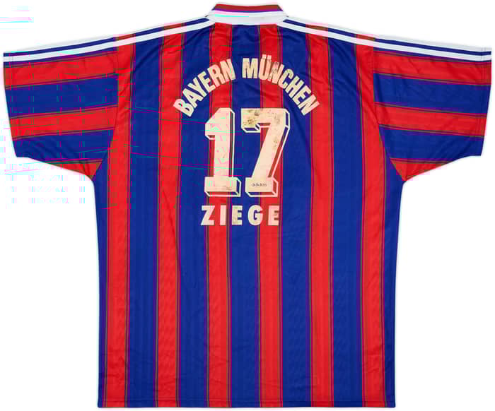 1995-97 Bayern Munich Home Shirt Ziege #17 - 4/10 - (XL)