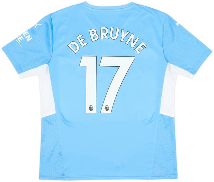 2021-22 Manchester City Home Shirt De Bruyne #17 - 9/10 - (L)