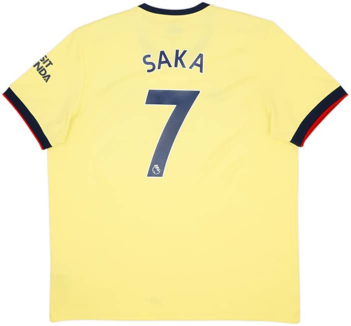 2021-22 Arsenal Away Shirt Saka #7 - 8/10 - (XXL)