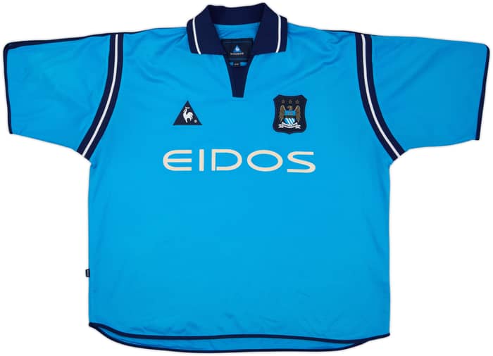 2001-02 Manchester City Home Shirt - 9/10 - (XL)