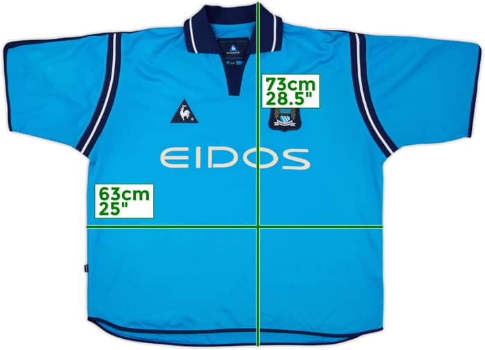 2001-02 Manchester City Home Shirt - 9/10 - (XL)