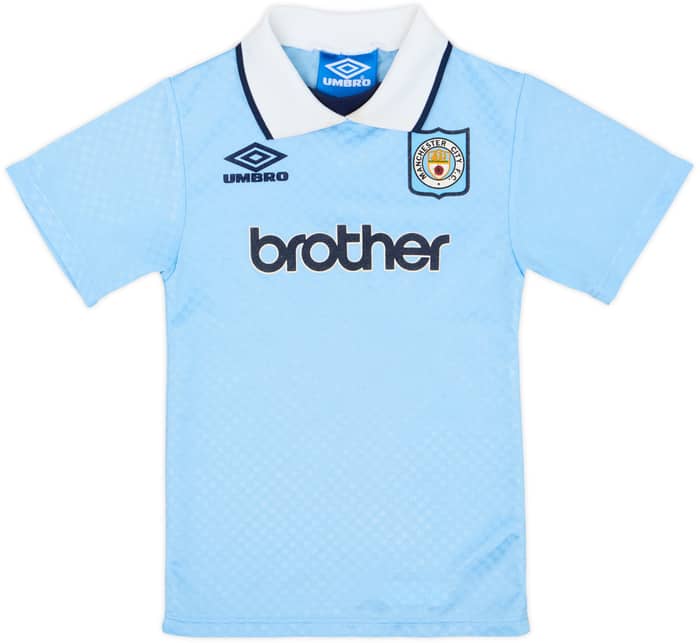 1995-97 Manchester City Home Shirt - 7/10 - (5-6 Years)