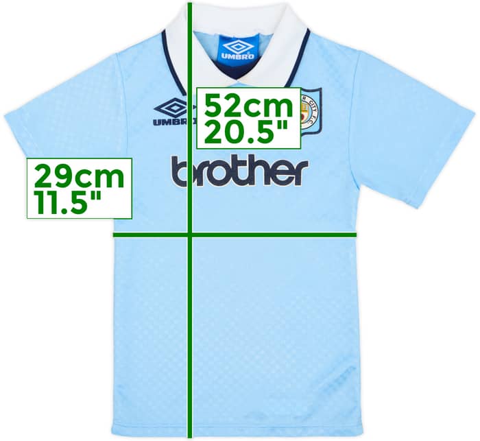 1995-97 Manchester City Home Shirt - 7/10 - (5-6 Years)