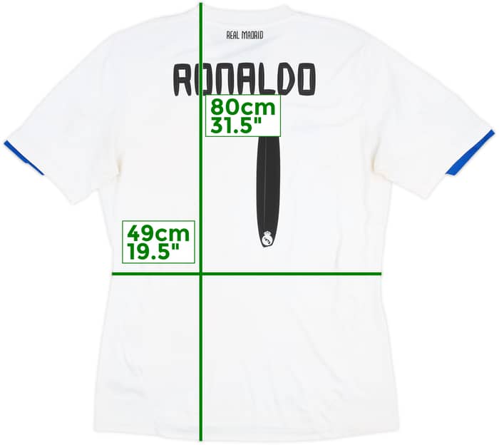 2010-11 Real Madrid Camiseta Local Ronaldo #7 - 6/10 - (L)