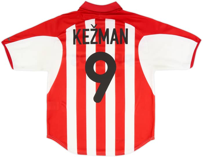 2000-02 PSV Home Shirt Kezman #9 - 6/10 - (M)