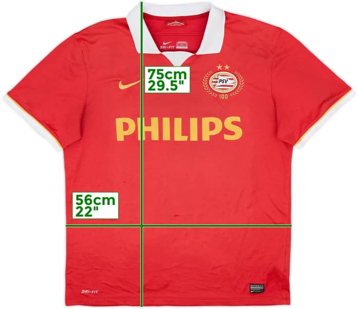 2013-14 PSV Centenary Home Shirt - 6/10 - (XL)