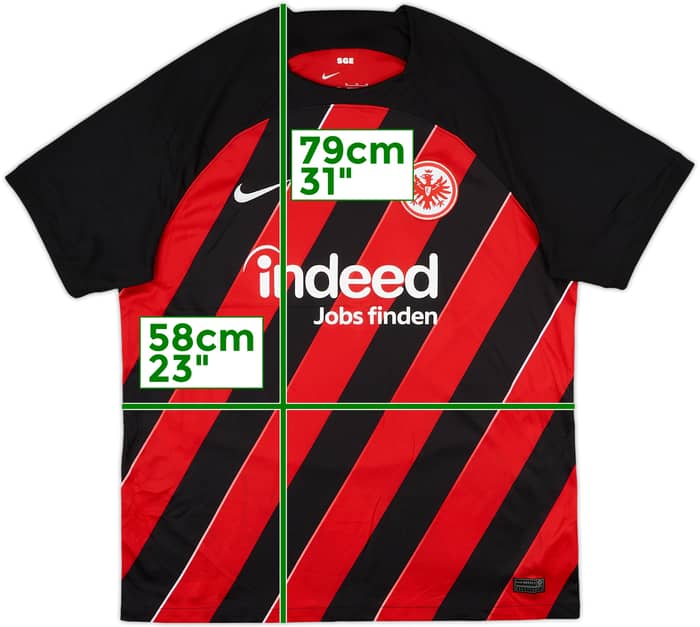 2023-24 Eintracht Frankfurt Home Shirt - 10/10 - (XL)