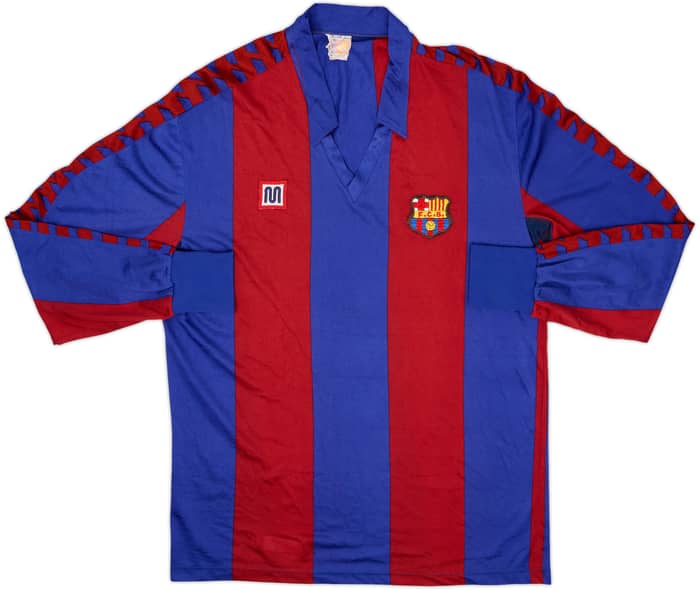1984-89 Barcelona Home L/S Shirt - 5/10 - (L)