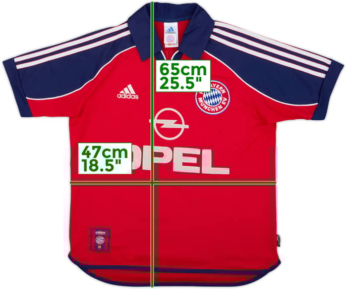 1999-01 Bayern Munich Home Shirt - 7/10 - (Y)
