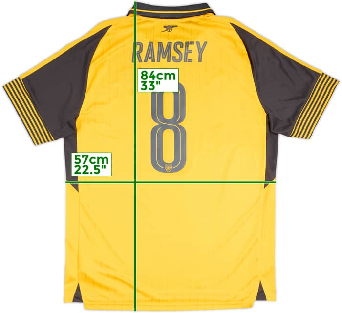 2016-17 Arsenal Away Shirt Ramsey #8 - 8/10 - (XL)