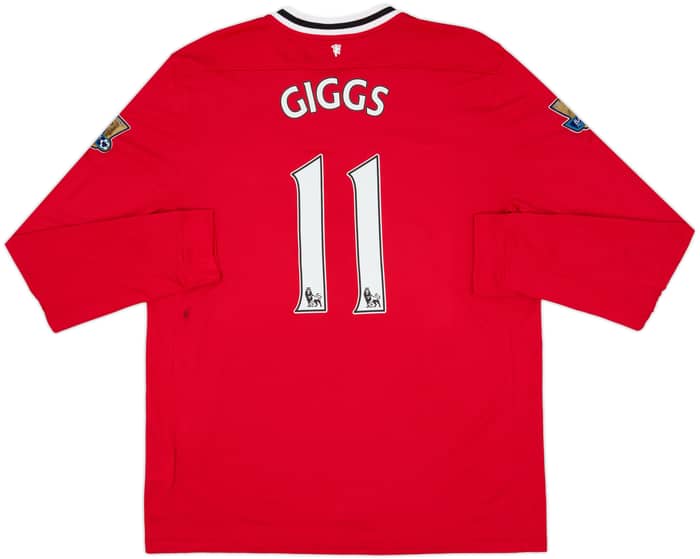 2011-12 Manchester United Home L/S Shirt Giggs #11 - 7/10 - (XL)