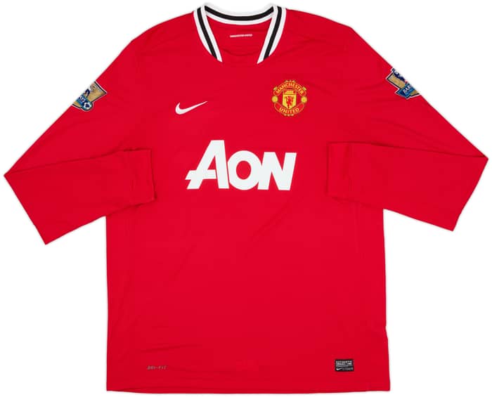 2011-12 Manchester United Home L/S Shirt Giggs #11 - 7/10 - (XL)