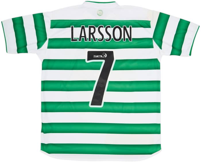 2003-04 Celtic Home Shirt Larsson #7 - 8/10 - (XL)