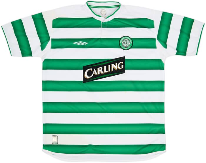 2003-04 Celtic Home Shirt Larsson #7 - 8/10 - (XL)