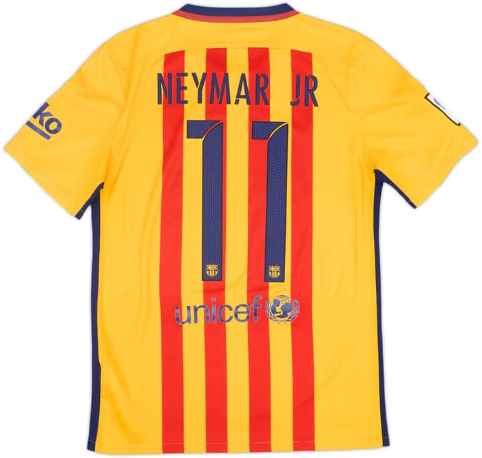 2015-16 Barcelona Away Shirt Neymar Jr #11 - 6/10 - (S)