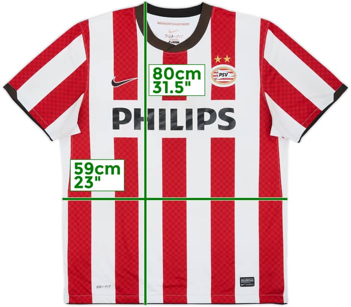 2010-11 PSV Home Shirt - 4/10 - (XL)