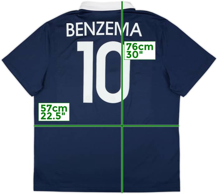 2014-15 France Home Shirt Benzema #10 - 10/10 - (XL)