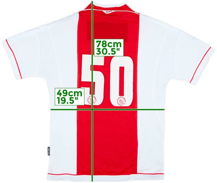 1999-00 Ajax Home Shirt #50 - 8/10 - (M)