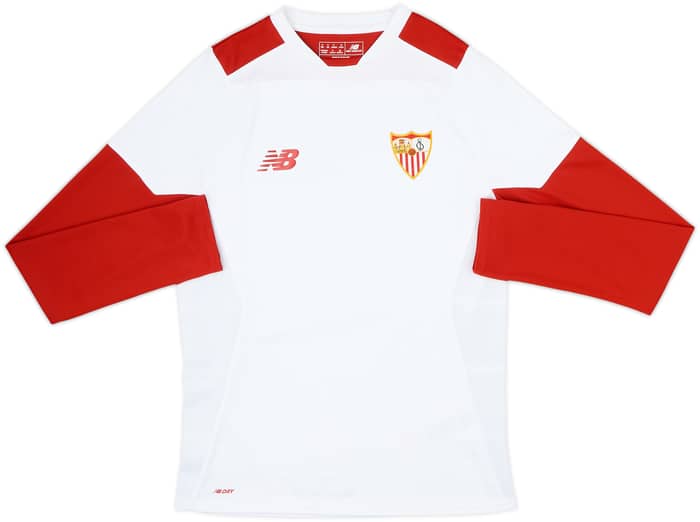 2016-17 Sevilla New Balance Training L/S Shirt - 8/10 - (S)