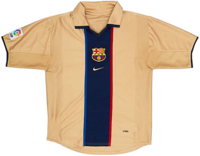 2001-03 Barcelona Away Shirt Rivaldo #10 - 8/10 - (XL.Boys)