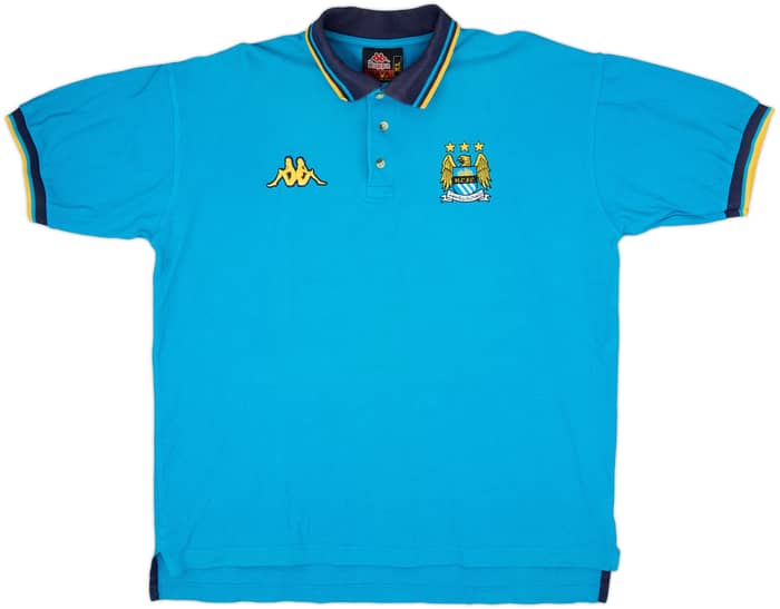 1997-99 Manchester City Kappa Polo Shirt - 9/10 - (XL)