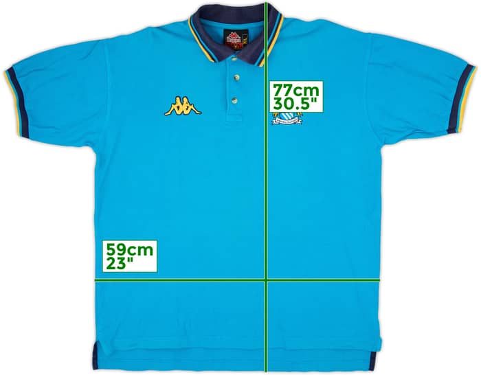 1997-99 Manchester City Kappa Polo Shirt - 9/10 - (XL)