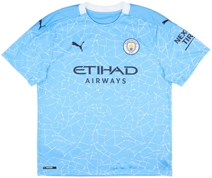 2020-21 Manchester City Home Shirt De Bruyne #17 - 8/10 - (XL)