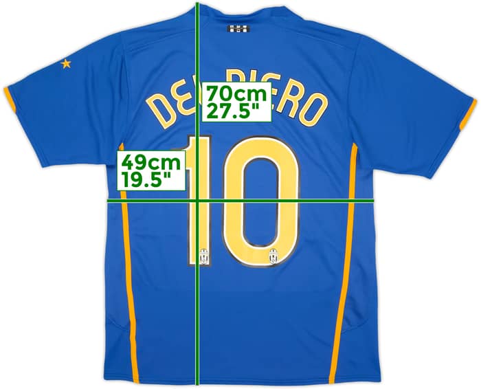 2007-08 Juventus Away Shirt Del Piero #10 - 6/10 - (M)