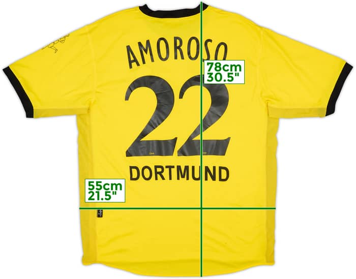 2003-04 Borussia Dortmund Home Shirt Amoroso #22 - 5/10 - (XL)