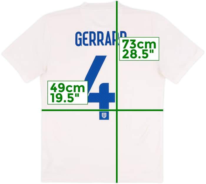 2014-15 Inglaterra Camiseta Local Gerrard #4 - 5/10 - (S)