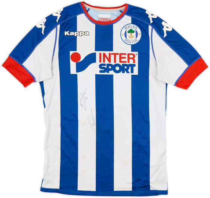 2016-17 Wigan Signed Home Shirt Grigg #9 - 6/10 - (M)
