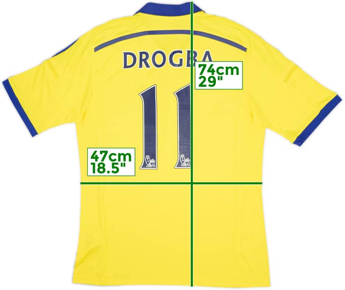 2014-15 Chelsea Away Shirt Drogba #11 - 7/10 - (M)
